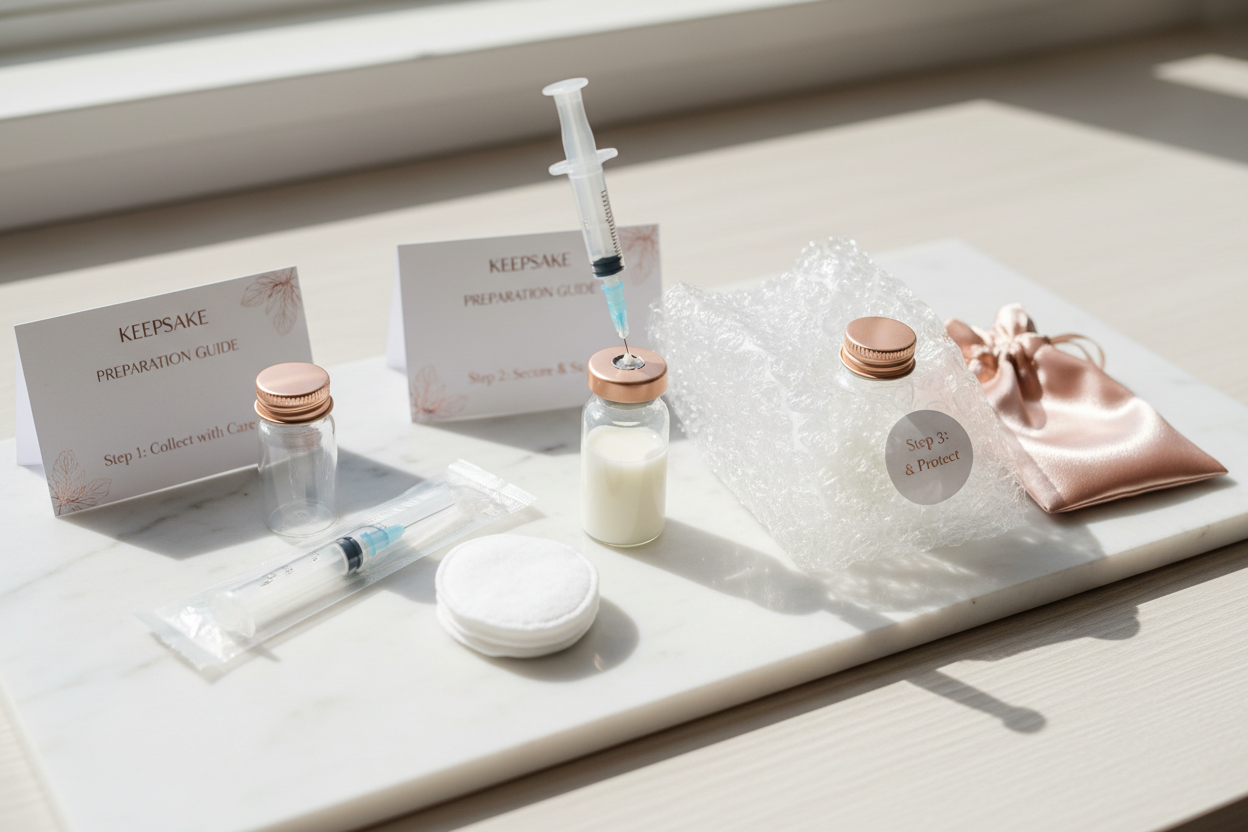 Comment préparer et envoyer son lait maternel pour un bijou : Le guide pas à pas