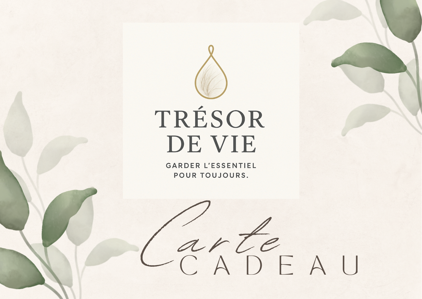 Cartes cadeaux Trésor de vie